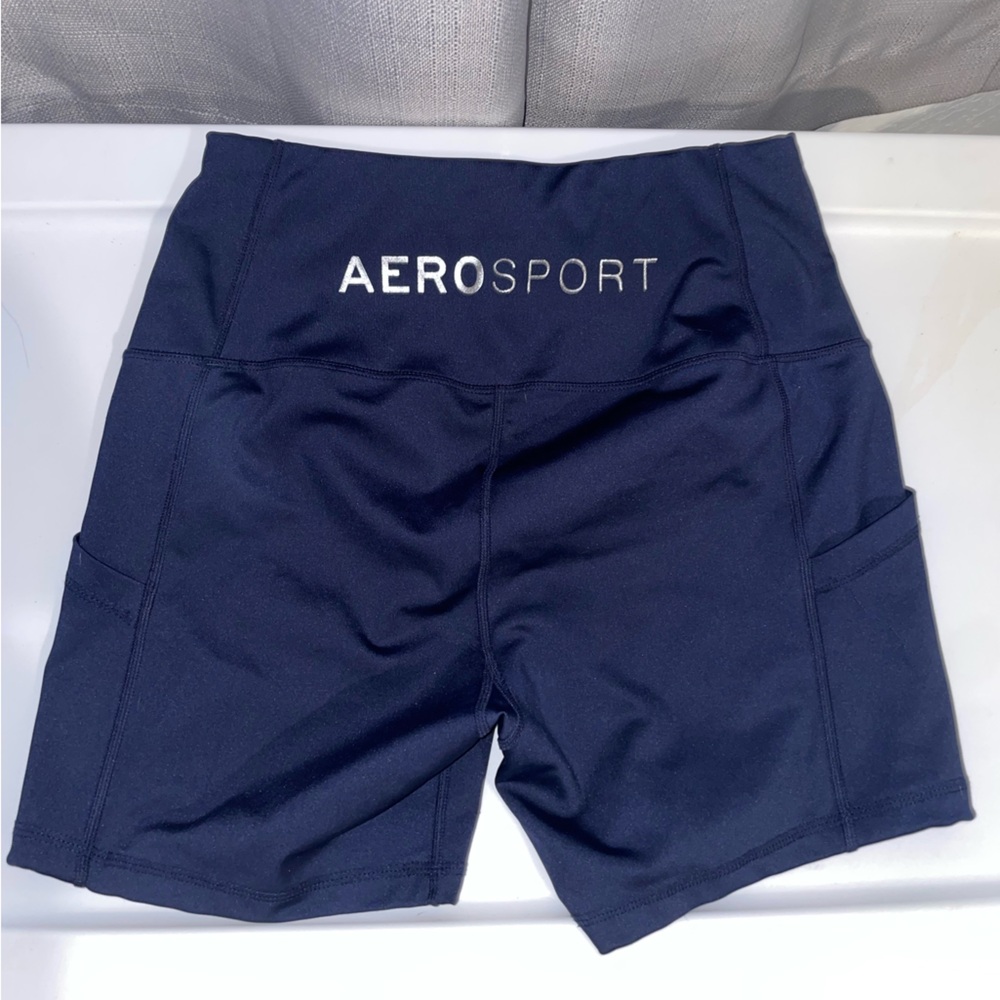 Aeropostale Navy Bike Shorts